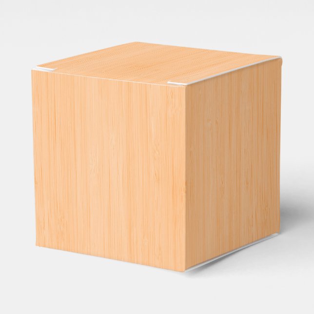 Caja Para Regalos Peach Bamboo Wood Grain Look (Costado Anverso)