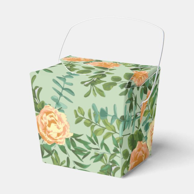 Caja Para Regalos Peach Green Boda Spring Pastel (Front Side)