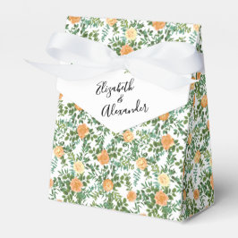 Caja Para Regalos Peach Peony y Rosa Boda Floral