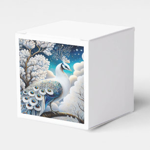 Caja Para Regalos Peacock blanco celestial: foto Mascota personaliza