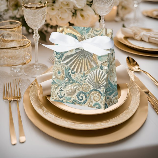 Caja Para Regalos Pearl Coast Elegance Nautical Favor Box (Subido por el creador)