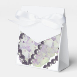Caja Para Regalos Pearls y Mauve Hydrangeas Favor Box