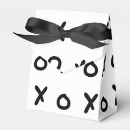 Caja Para Regalos Pegatinas blancas y negras X O XO X&O's de moda y 