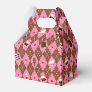 Caja Para Regalos Pegatinas napolitanos Argyle-PARTY FAVOR BOX, gabl