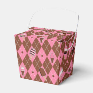 Caja Para Regalos Pegatinas napolitanos Argyle-PARTY FAVOR BOX, O