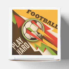 Caja Para Regalos Pelota deportiva de fútbol de fuego
