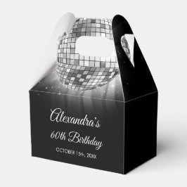 Caja Para Regalos Pelota Disco de 70 años de la fiesta de cumpleaños
