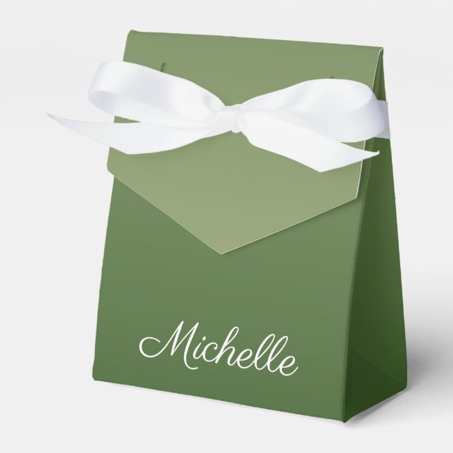 Caja Para Regalos Pena verde personalizada (Front Side)