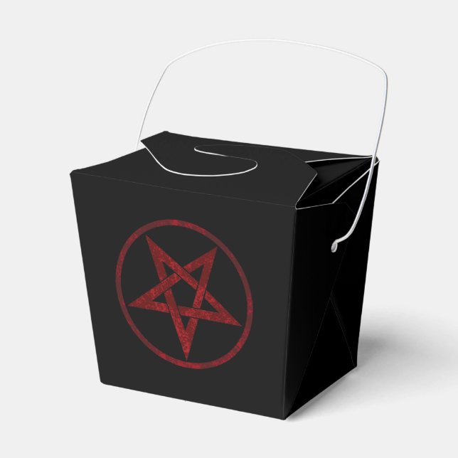Caja Para Regalos Pentagram del diablo Rojo (Front Side)