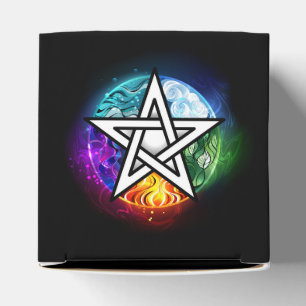Caja Para Regalos Pentagrama de Wiccan