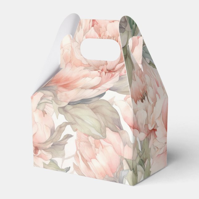 Caja Para Regalos peonía exuberante en un entorno suave (Front Side)
