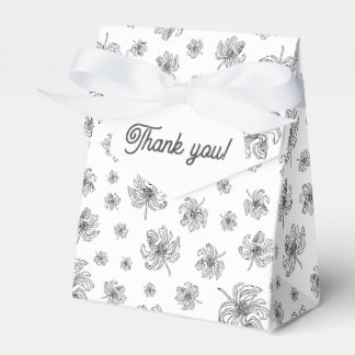 Caja Para Regalos Peonías gráficas.