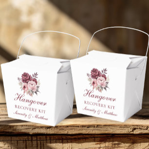 Caja Para Regalos Peony Hangover Recovery Kit Boda Floral