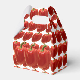 Caja Para Regalos Pepper de Campana Roja. Fresco del mercado