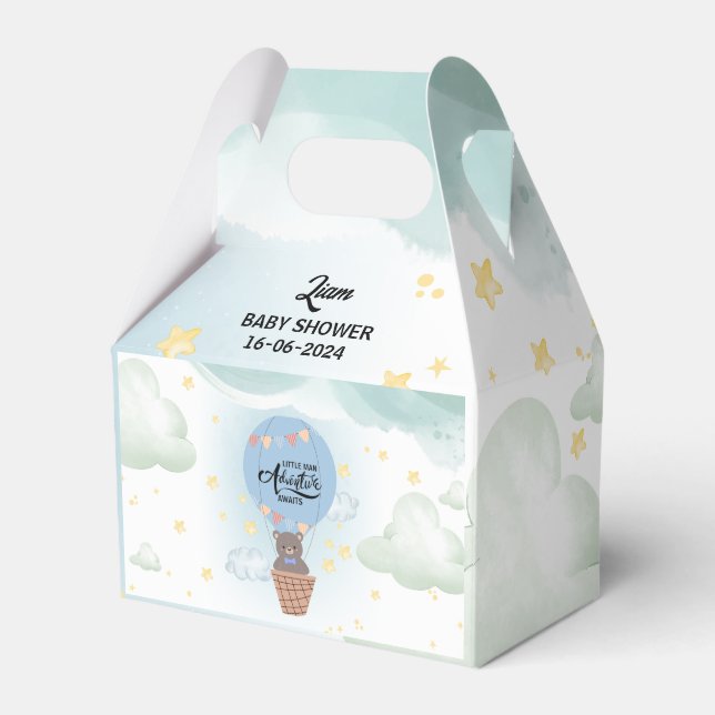 Caja Para Regalos pequeña aventura humana espera ducha de bebé (Front Side)