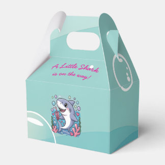 Caja Para Regalos Pequeña Boba Tiburón Baby Shower Kawaii Blue