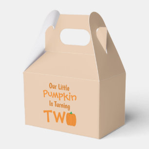 Caja Para Regalos Pequeña Calabaza 2º cumpleaños