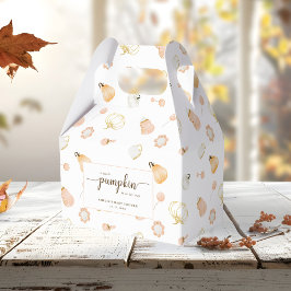 Caja Para Regalos Pequeña Calabaza Cuidada Nursera Bebé Ducha