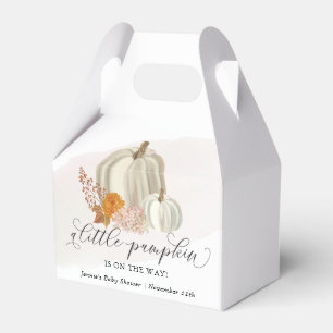 Caja Para Regalos Pequeña calabaza en la forma en que Baby Shower se