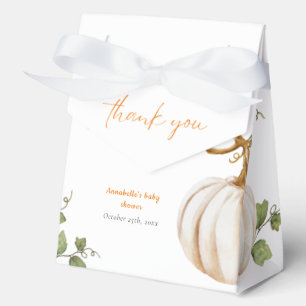 Caja Para Regalos Pequeña Calabaza Gracias Baby Shower