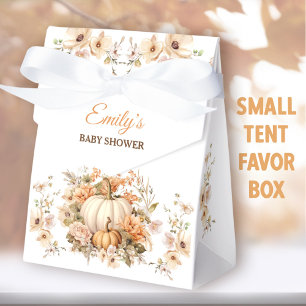 Caja Para Regalos Pequeña Calabaza Pastel de Baby Shower blanco Pequ