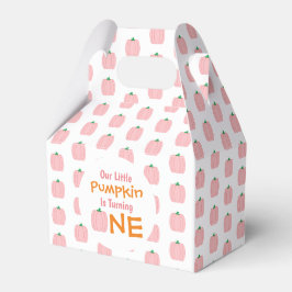 Caja Para Regalos Pequeña Calabaza Primer Cumpleaños