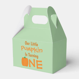 Caja Para Regalos Pequeña Calabaza Primer Cumpleaños