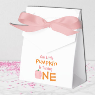 Caja Para Regalos Pequeña Calabaza Primer Cumpleaños