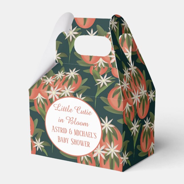 Caja Para Regalos Pequeña Cementina Cutie| Citrus Theme Baby Shower (Front Side)