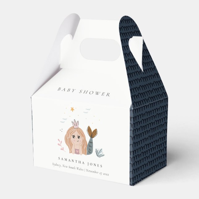 Caja Para Regalos Pequeña Chica de sirena marina de Rubor (Front Side)