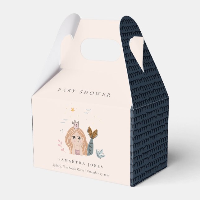 Caja Para Regalos Pequeña Chica de sirena marina de Rubor (Front Side)