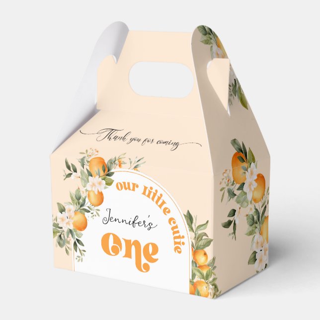 Caja Para Regalos Pequeña fiesta de primer cumpleaños (Front Side)