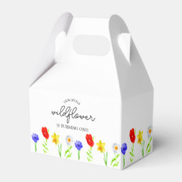 Caja Para Regalos Pequeña flor silvestre, primer cumpleaños