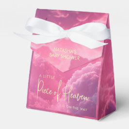 Caja Para Regalos Pequeña pieza del cielo morado rosado Baby Shower