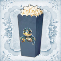 Pequeña tortuga marina explorando con su amiga.