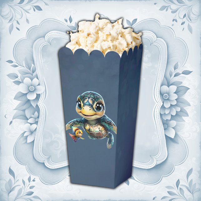 Caja Para Regalos Pequeña tortuga marina explorando con su amiga. (Subido por el creador)