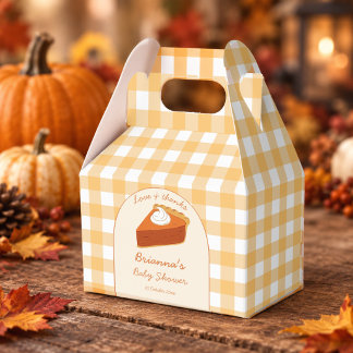 Caja Para Regalos Pequeña y linda tarta de calabaza de cuadros bebé