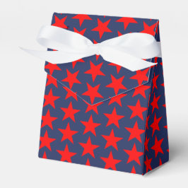 Caja Para Regalos Pequeñas estrellas rojas