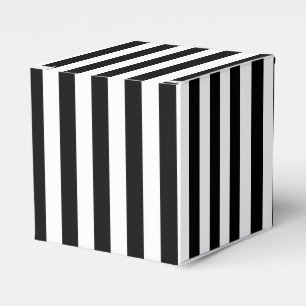 Caja Para Regalos Pequeñas rayas negras verticales