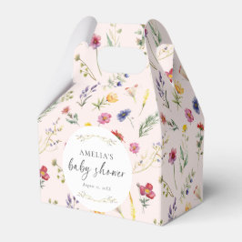 Caja Para Regalos Pequeño Baby Shower rosado floral