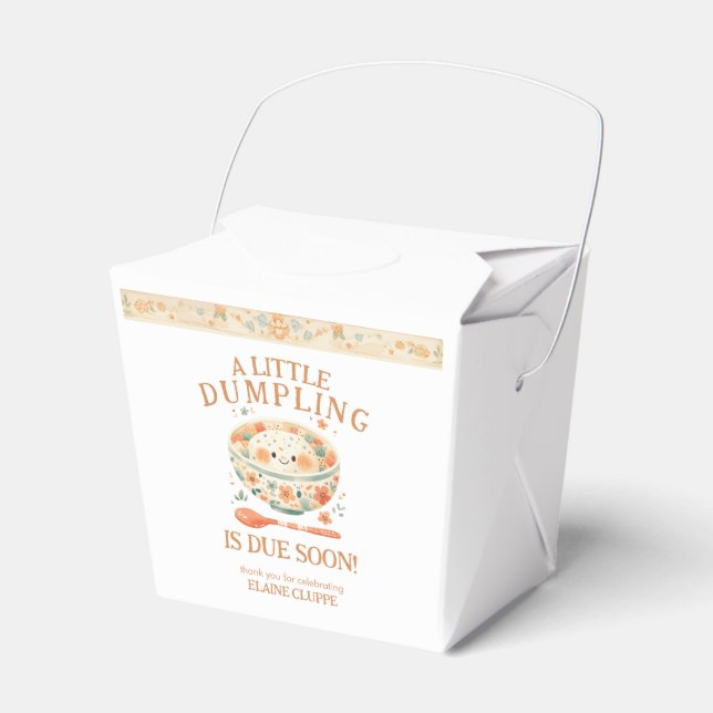 Caja Para Regalos Pequeño batiburrillo de Bao Bun Baby Shower (Front Side)