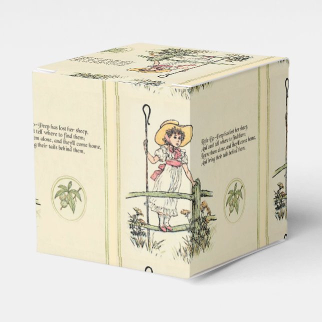 Caja Para Regalos Pequeño Bo-Peep: La enfermera Kate Greenaway clási (Costado Anverso)