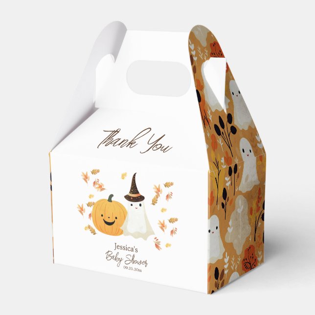 Caja Para Regalos Pequeño Boo Baby Shower Favor Box (Front Side)