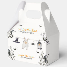 Caja Para Regalos Pequeño Boo Rústico Cuto Clothesline Baby Shower