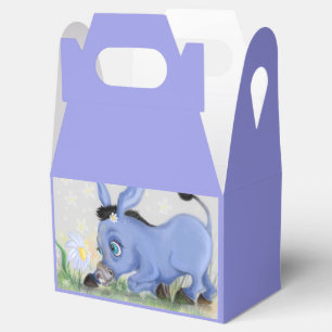 Caja Para Regalos Pequeño burro y margarita - Agrega tu imagen / tex