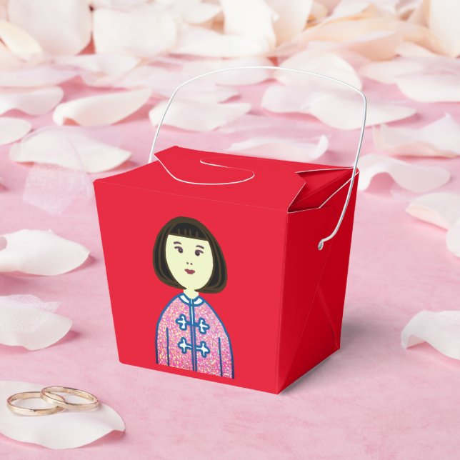 Caja Para Regalos Pequeño chica chino (Boda)