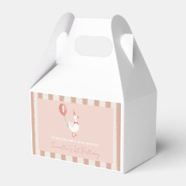 Caja Para Regalos Pequeño Chica de globo rosado de Goose Primer cump