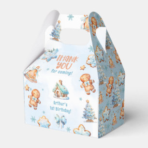 Caja Para Regalos Pequeño Cookie Boy Navidades 1er cumpleaños Gracia