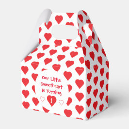 Caja Para Regalos Pequeño corazón primer cumpleaños
