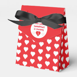 Caja Para Regalos Pequeño corazón primer cumpleaños